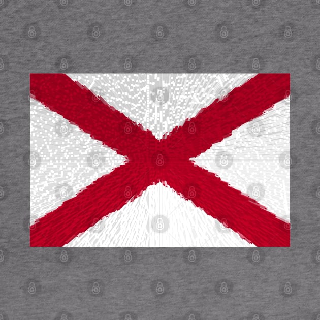 Extruded flag of Alabama by DrPen